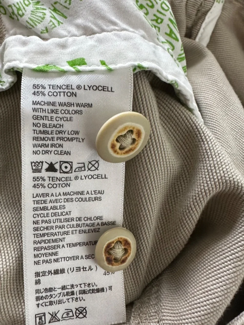 Tommy Bahama Relax Shorts Men’s Size 38 Beige Cargo Pockets Flat Front Outdoor - Picture 5 of 9